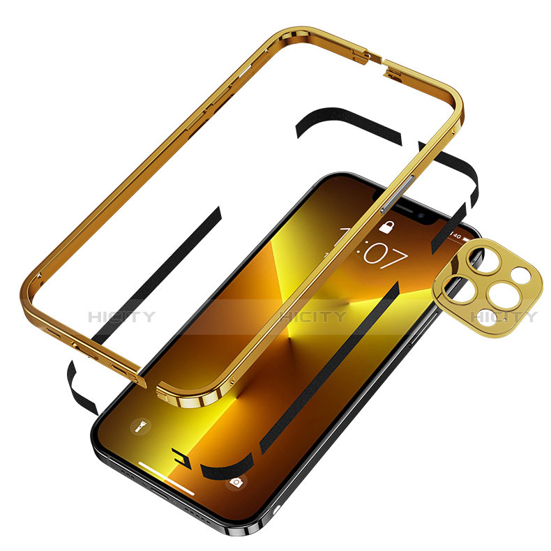 Coque Bumper Luxe Aluminum Metal Etui A03 pour Apple iPhone 13 Mini Plus