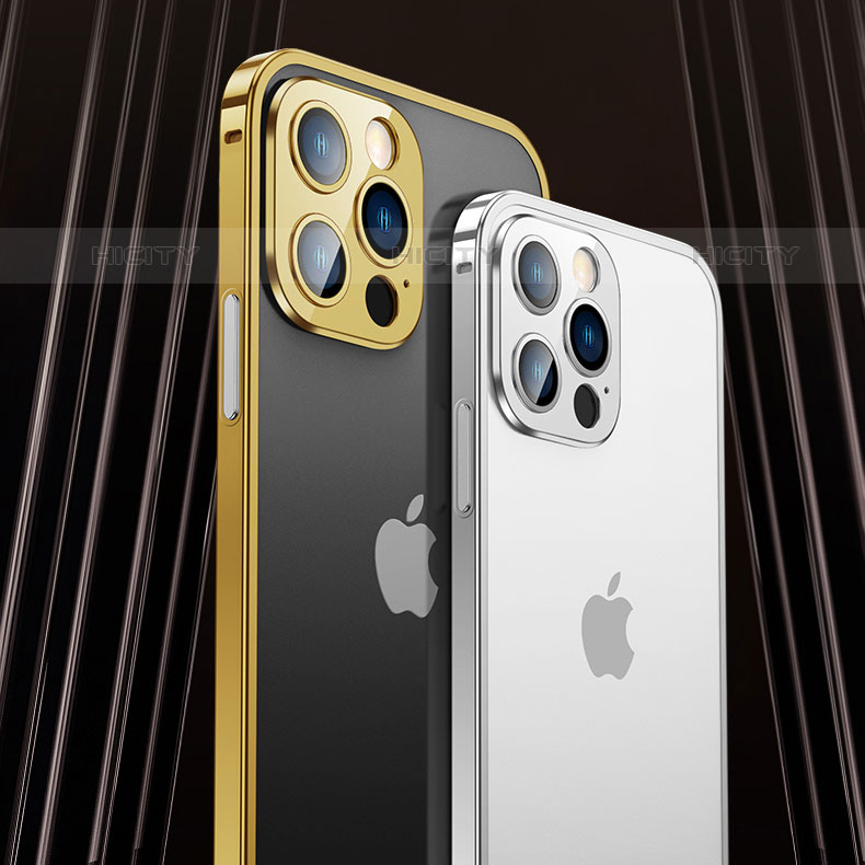 Coque Bumper Luxe Aluminum Metal Etui A03 pour Apple iPhone 15 Pro Plus