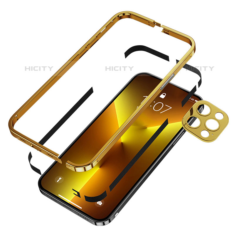 Coque Bumper Luxe Aluminum Metal Etui A03 pour Apple iPhone 15 Pro Plus
