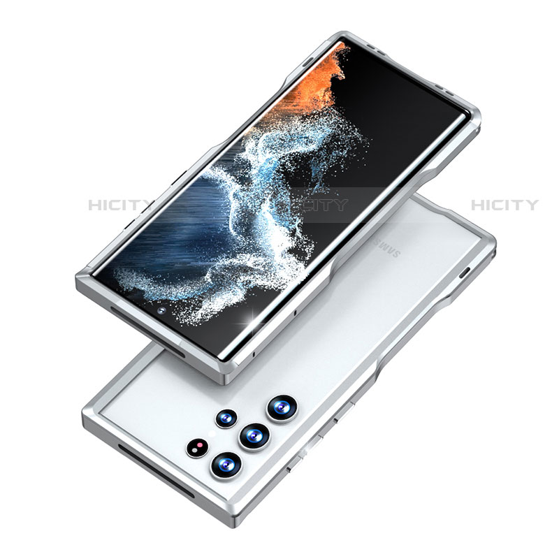 Coque Bumper Luxe Aluminum Metal Etui A03 pour Samsung Galaxy S23 Ultra 5G Plus