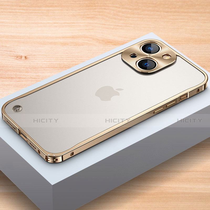 Coque Bumper Luxe Aluminum Metal Etui A04 pour Apple iPhone 13 Mini Plus