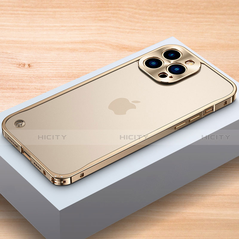 Coque Bumper Luxe Aluminum Metal Etui A04 pour Apple iPhone 13 Pro Max Plus