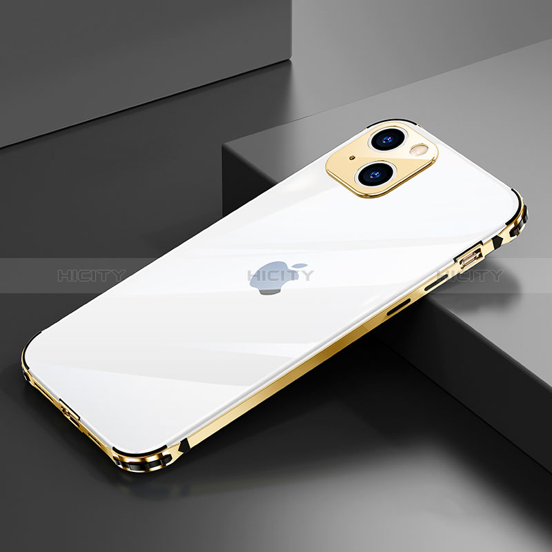 Coque Bumper Luxe Aluminum Metal Etui A06 pour Apple iPhone 15 Plus Plus