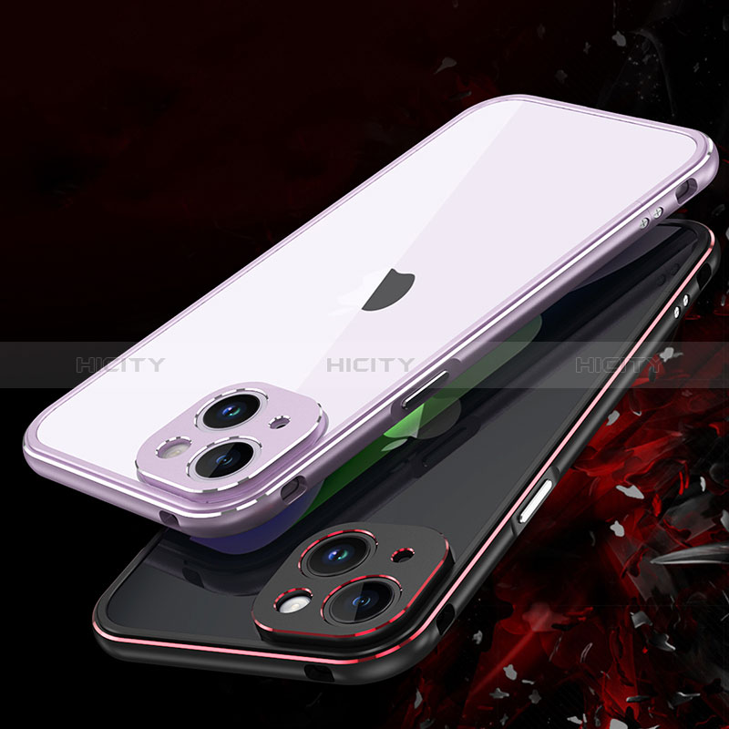 Coque Bumper Luxe Aluminum Metal Etui JZ1 pour Apple iPhone 13 Plus