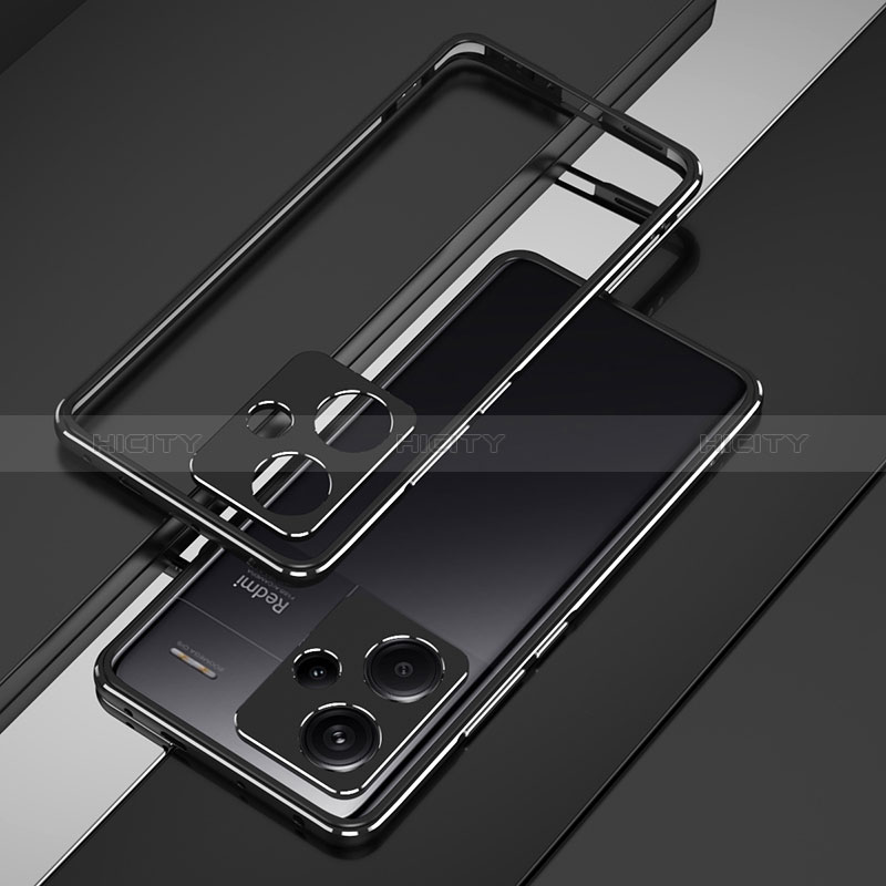 Coque Bumper Luxe Aluminum Metal Etui JZ1 pour Xiaomi Redmi Note 13 Pro+ Plus 5G Plus