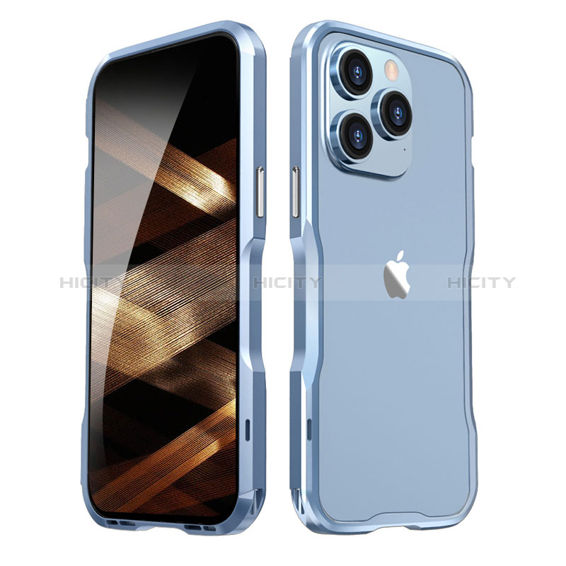 Coque Bumper Luxe Aluminum Metal Etui LF2 pour Apple iPhone 14 Pro Max Plus