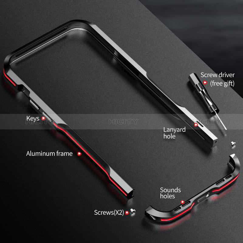 Coque Bumper Luxe Aluminum Metal Etui LF3 pour Apple iPhone 13 Plus