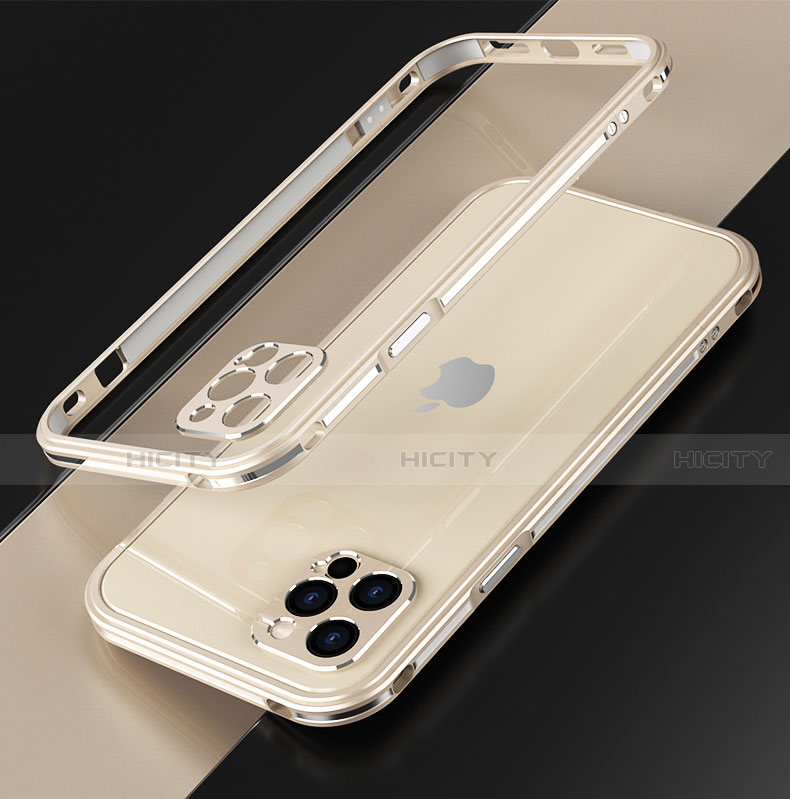 Coque Bumper Luxe Aluminum Metal Etui N01 pour Apple iPhone 12 Pro Max Plus