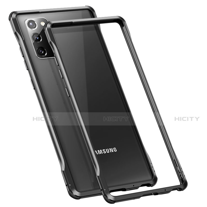 Coque Bumper Luxe Aluminum Metal Etui N01 pour Samsung Galaxy Note 20 5G Noir Plus