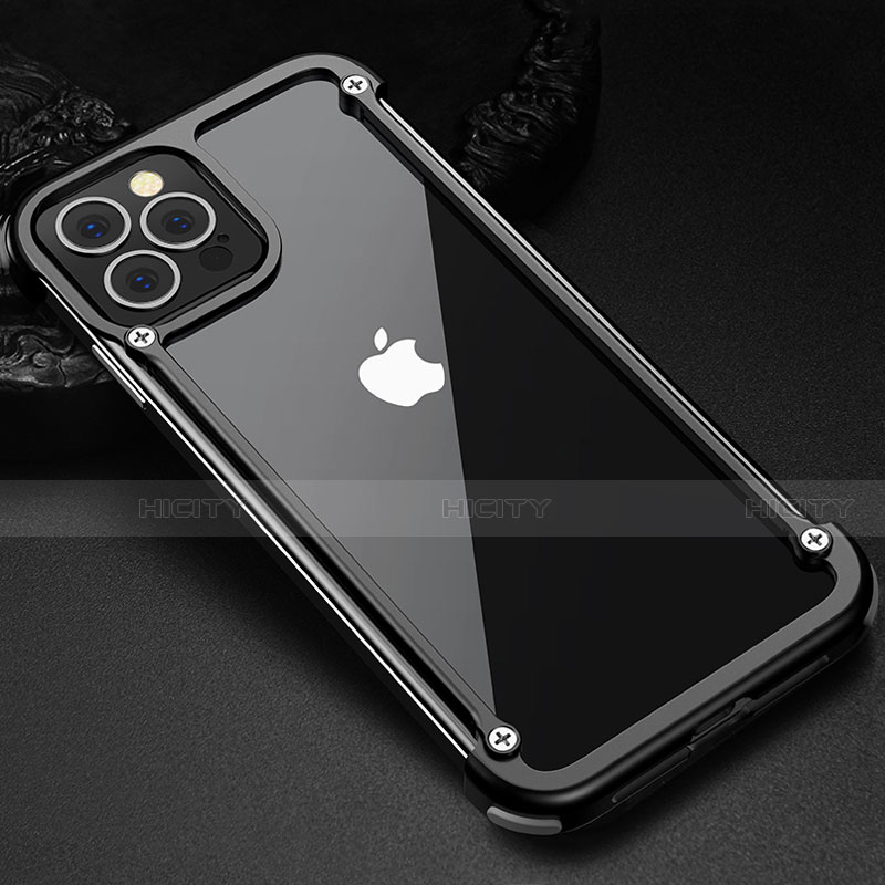 Coque Bumper Luxe Aluminum Metal Etui N04 pour Apple iPhone 12 Pro Max Plus