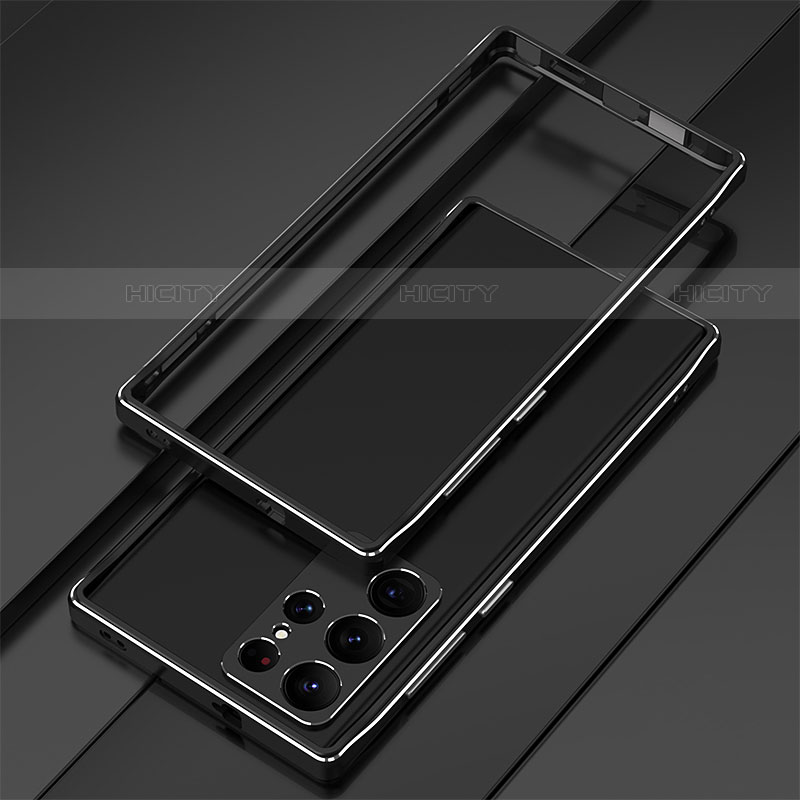 Coque Bumper Luxe Aluminum Metal Etui pour Samsung Galaxy S22 Ultra 5G Plus
