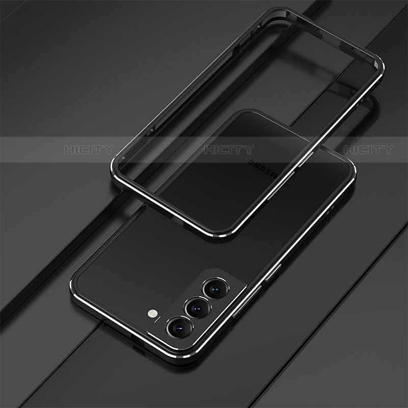 Coque Bumper Luxe Aluminum Metal Etui pour Samsung Galaxy S23 Plus 5G Noir Plus