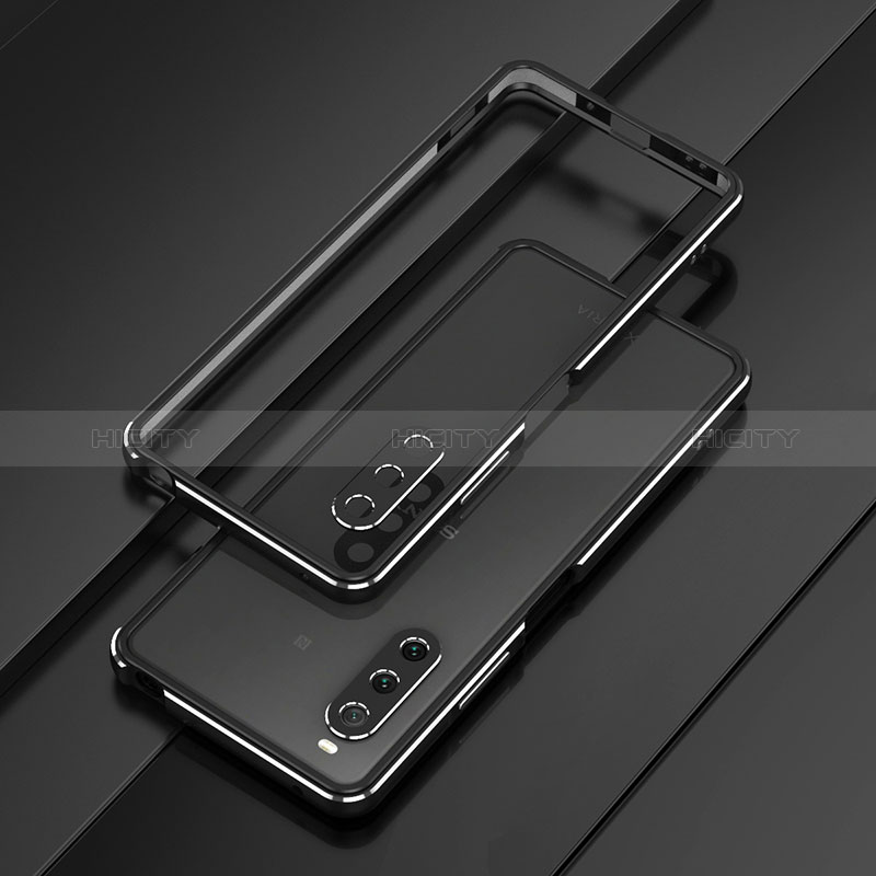 Coque Bumper Luxe Aluminum Metal Etui pour Sony Xperia 10 V Noir Plus