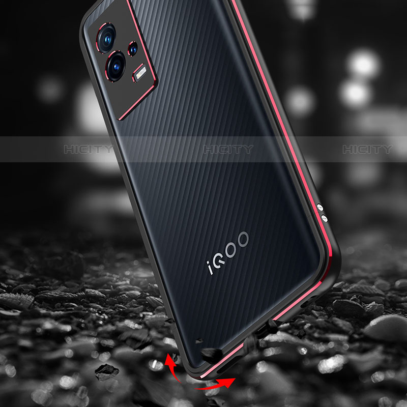 Coque Bumper Luxe Aluminum Metal Etui pour Vivo iQOO 8 Pro 5G Plus