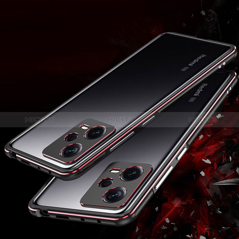 Coque Bumper Luxe Aluminum Metal Etui S01 pour Xiaomi Redmi Note 12 Pro 5G Plus
