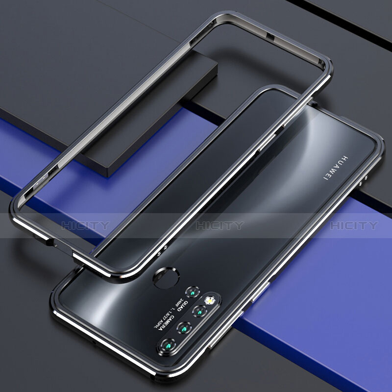 Coque Bumper Luxe Aluminum Metal Etui T01 pour Huawei Nova 5i Noir Plus