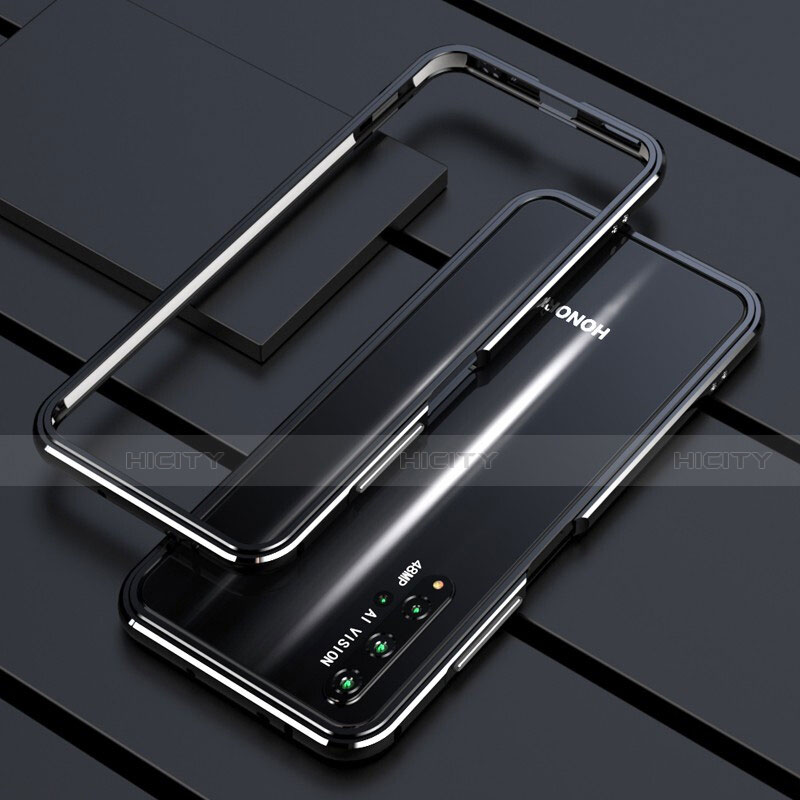 Coque Bumper Luxe Aluminum Metal Etui T01 pour Huawei Nova 5T Noir Plus