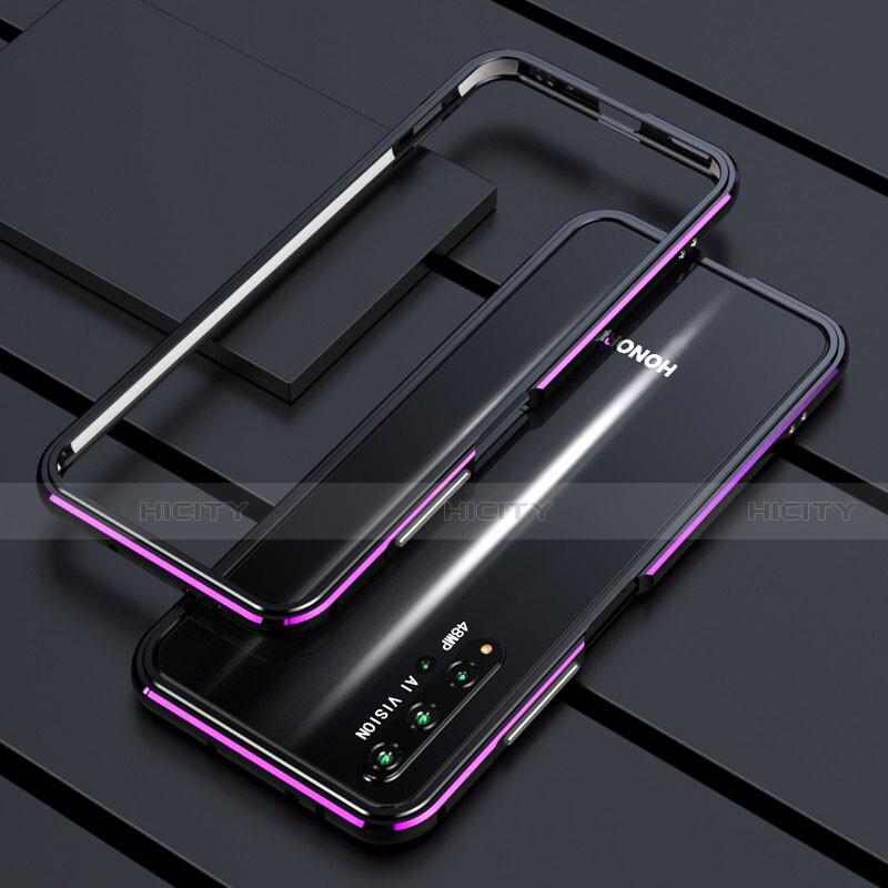 Coque Bumper Luxe Aluminum Metal Etui T01 pour Huawei Nova 5T Violet Plus