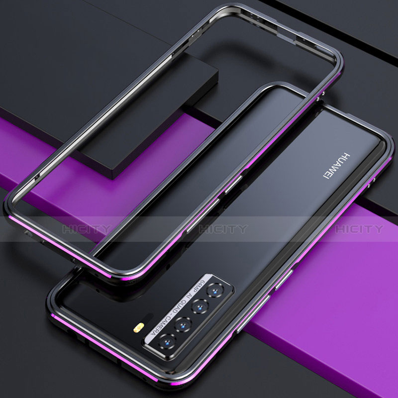Coque Bumper Luxe Aluminum Metal Etui T01 pour Huawei Nova 7 SE 5G Plus