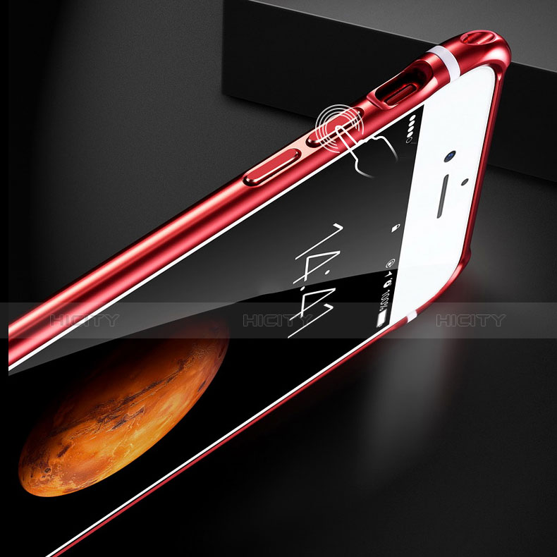Coque Bumper Luxe Aluminum Metal Miroir Housse Etui M01 pour Apple iPhone 7 Plus Plus