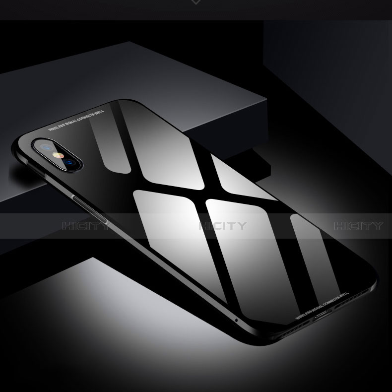Coque Bumper Luxe Aluminum Metal Miroir Housse Etui S01 pour Apple iPhone X Plus