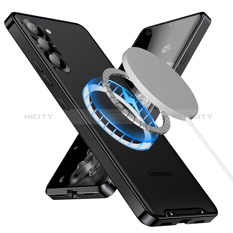 Coque Bumper Luxe Metal et Plastique Etui Housse avec Mag-Safe Magnetic Magnetique LC1 pour Samsung Galaxy S21 FE 5G Plus