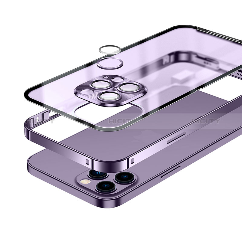 Coque Bumper Luxe Metal et Plastique Etui Housse avec Mag-Safe Magnetic Magnetique LK1 pour Apple iPhone 14 Pro Plus