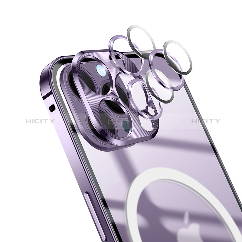 Coque Bumper Luxe Metal et Plastique Etui Housse avec Mag-Safe Magnetic Magnetique LK1 pour Apple iPhone 15 Pro Plus