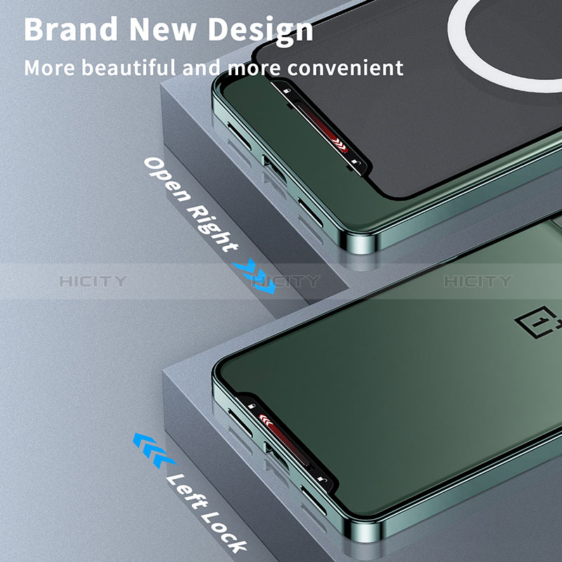 Coque Bumper Luxe Metal et Plastique Etui Housse avec Mag-Safe Magnetic Magnetique LK1 pour OnePlus 11 5G Plus
