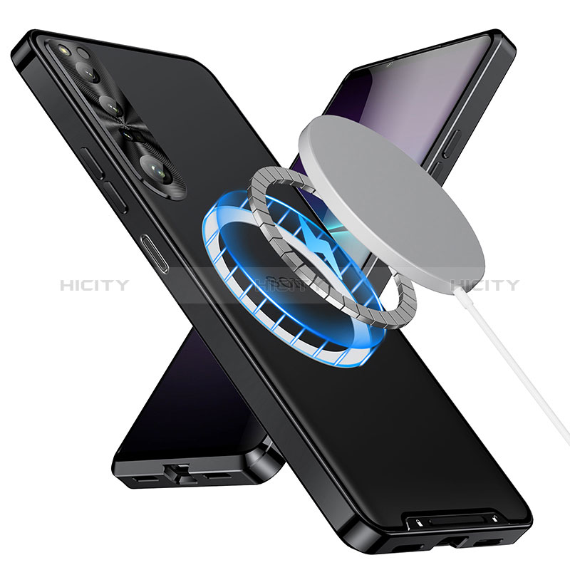 Coque Bumper Luxe Metal et Plastique Etui Housse avec Mag-Safe Magnetic Magnetique LK1 pour Sony Xperia 1 IV Plus