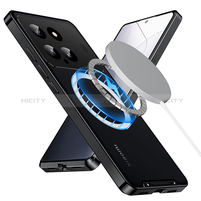 Coque Bumper Luxe Metal et Plastique Etui Housse avec Mag-Safe Magnetic Magnetique LK1 pour Xiaomi Mi 14 5G Plus