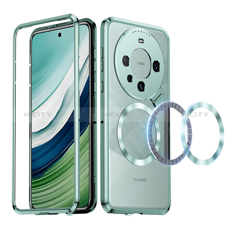 Coque Bumper Luxe Metal et Plastique Etui Housse avec Mag-Safe Magnetic Magnetique LK2 pour Huawei Mate 60 Plus