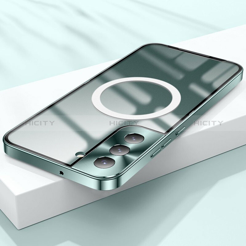 Coque Bumper Luxe Metal et Plastique Etui Housse avec Mag-Safe Magnetic Magnetique pour Samsung Galaxy S21 5G Plus