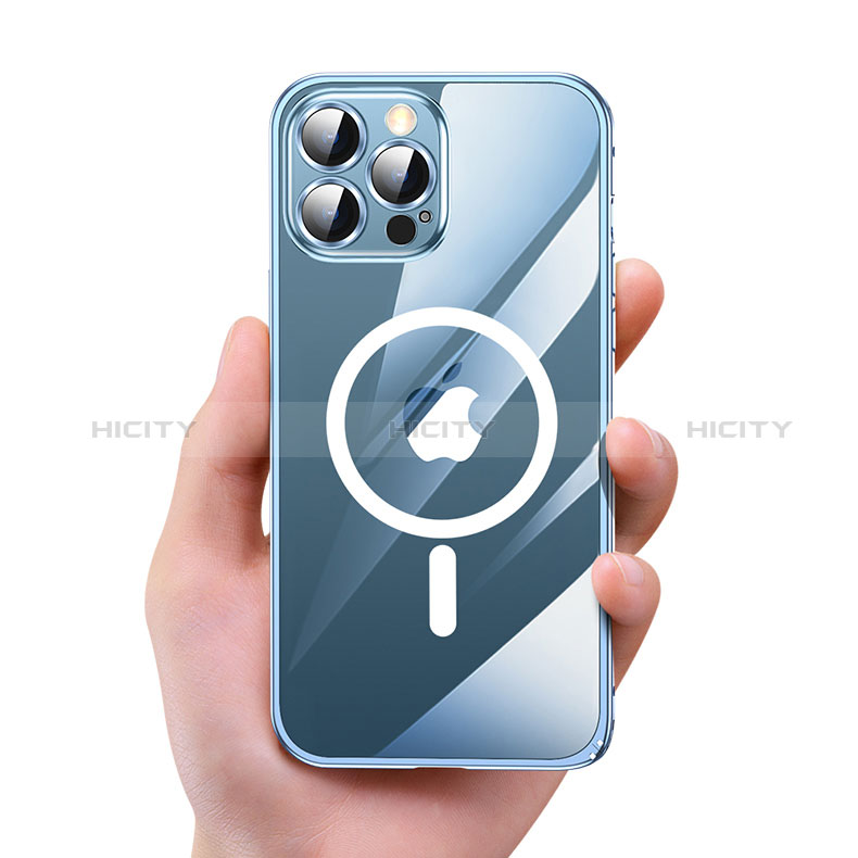 Coque Bumper Luxe Metal et Plastique Etui Housse avec Mag-Safe Magnetic Magnetique QC3 pour Apple iPhone 12 Plus