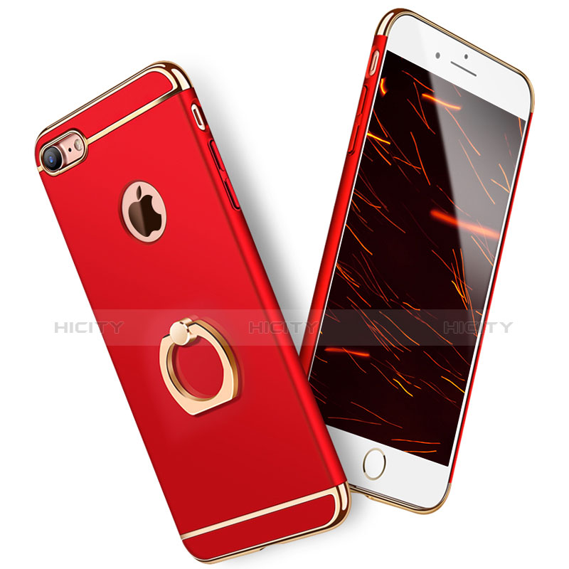 Coque Bumper Luxe Metal et Plastique Etui Housse avec Support Bague Anneau A01 pour Apple iPhone 7 Plus