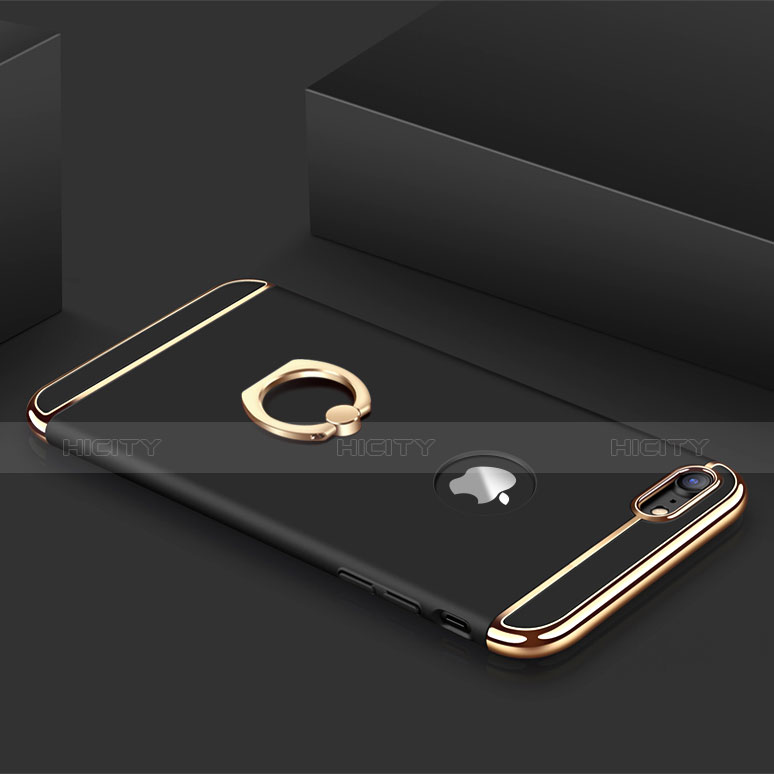 Coque Bumper Luxe Metal et Plastique Etui Housse avec Support Bague Anneau A01 pour Apple iPhone 7 Plus