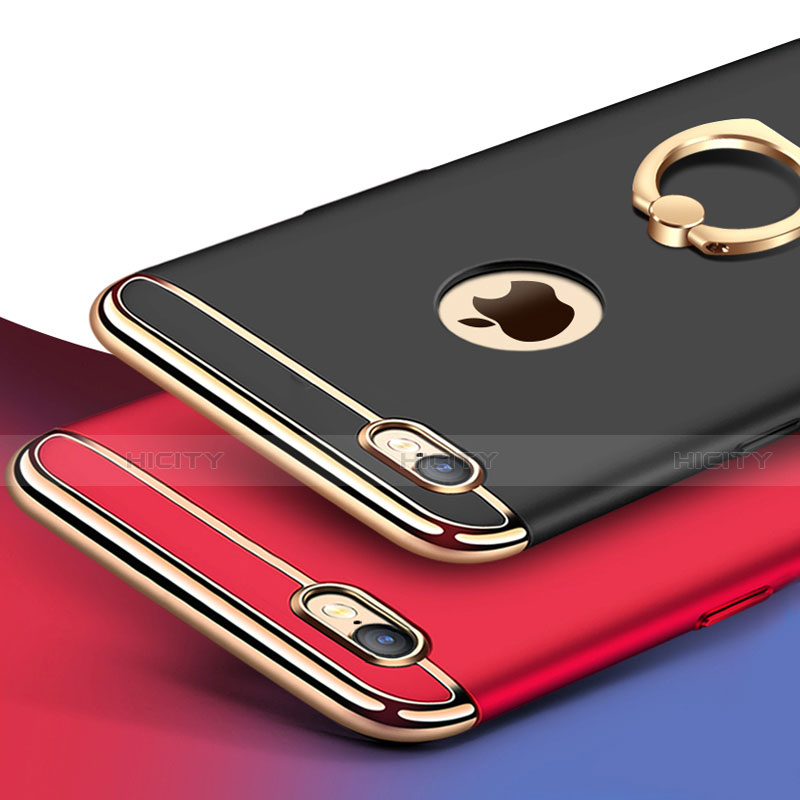 Coque Bumper Luxe Metal et Plastique Etui Housse avec Support Bague Anneau A01 pour Apple iPhone SE (2020) Plus