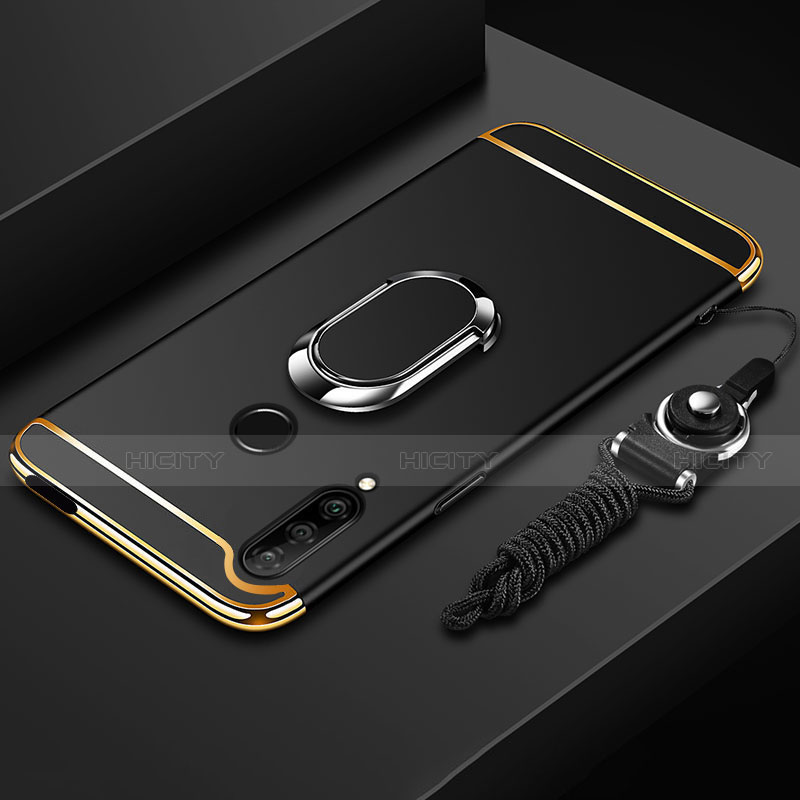 Coque Bumper Luxe Metal et Plastique Etui Housse avec Support Bague Anneau A01 pour Huawei Enjoy 10 Plus Plus