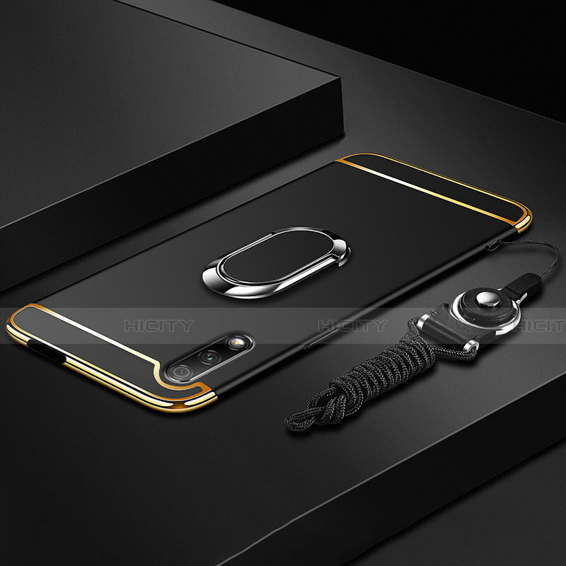 Coque Bumper Luxe Metal et Plastique Etui Housse avec Support Bague Anneau A01 pour Huawei Honor 9X Plus