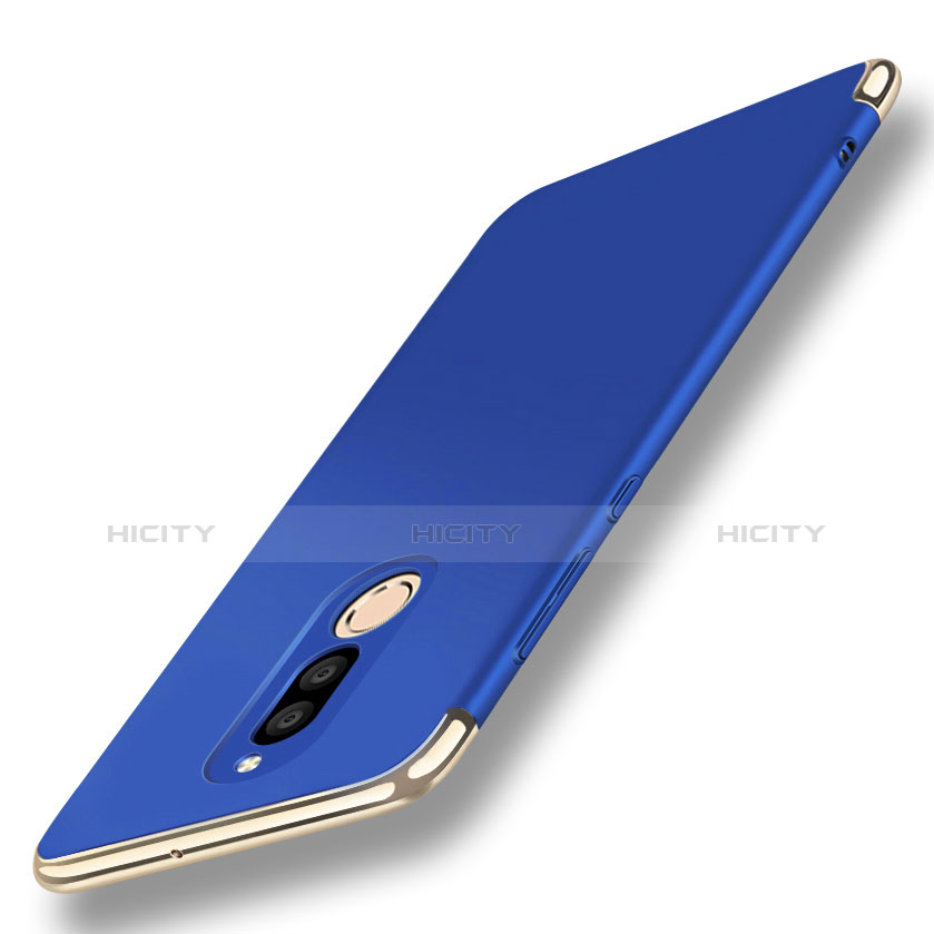 Coque Bumper Luxe Metal et Plastique Etui Housse avec Support Bague Anneau A01 pour Huawei Mate 10 Lite Bleu Plus