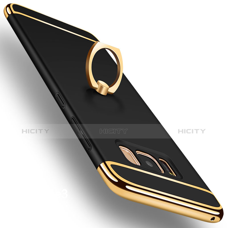 Coque Bumper Luxe Metal et Plastique Etui Housse avec Support Bague Anneau A01 pour Samsung Galaxy S8 Plus