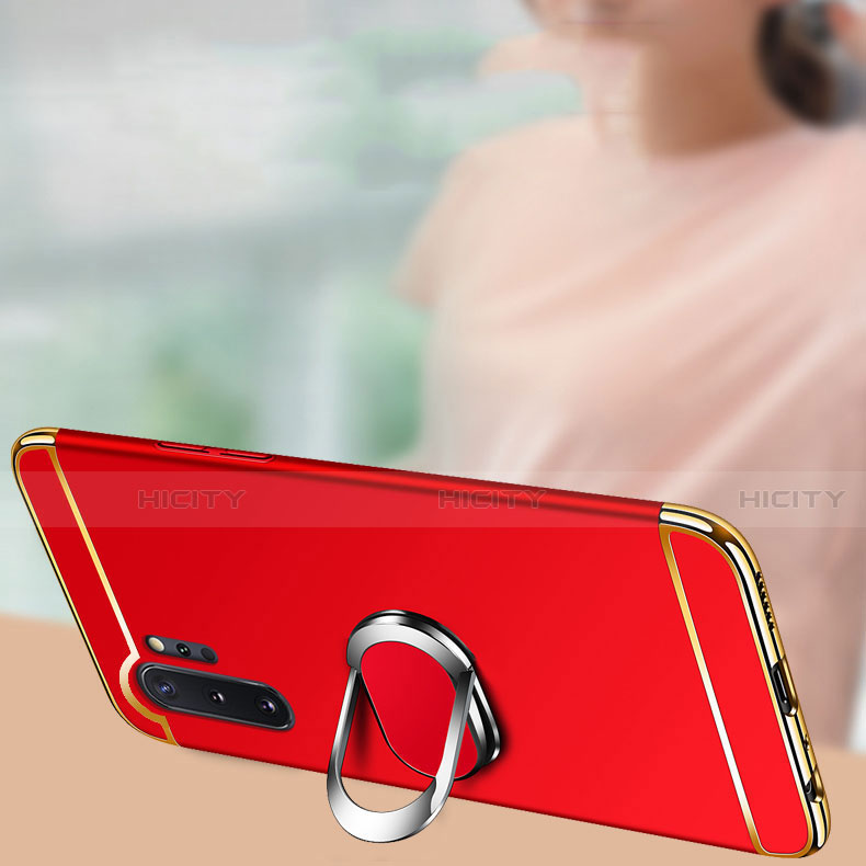 Coque Bumper Luxe Metal et Plastique Etui Housse avec Support Bague Anneau T01 pour Samsung Galaxy Note 10 Plus 5G Plus