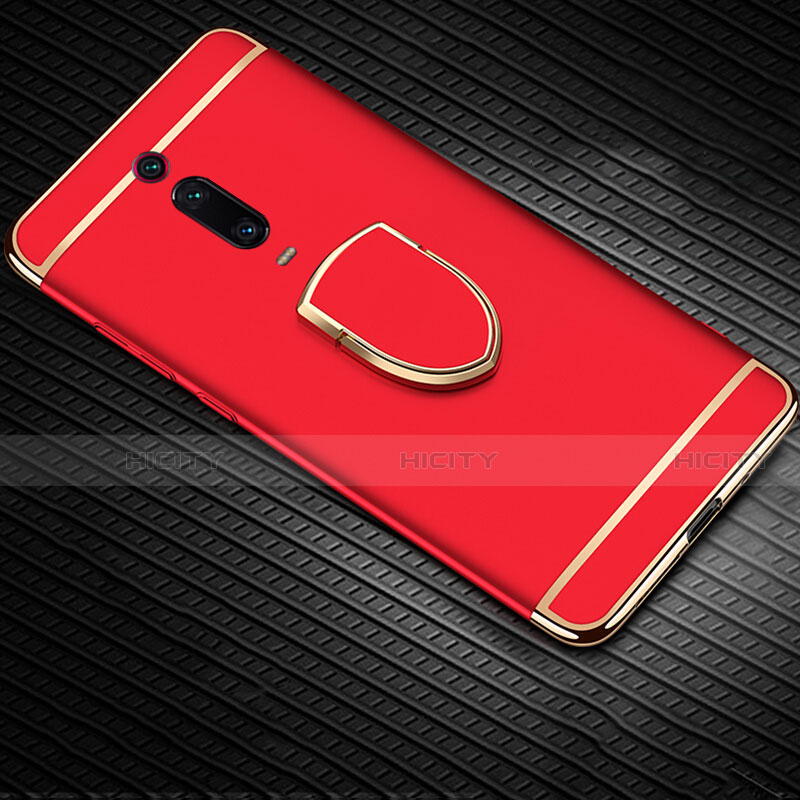 Coque Bumper Luxe Metal et Plastique Etui Housse avec Support Bague Anneau T01 pour Xiaomi Mi 9T Pro Plus