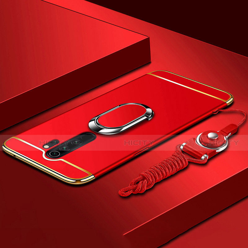 Coque Bumper Luxe Metal et Plastique Etui Housse avec Support Bague Anneau T01 pour Xiaomi Redmi Note 8 Pro Plus