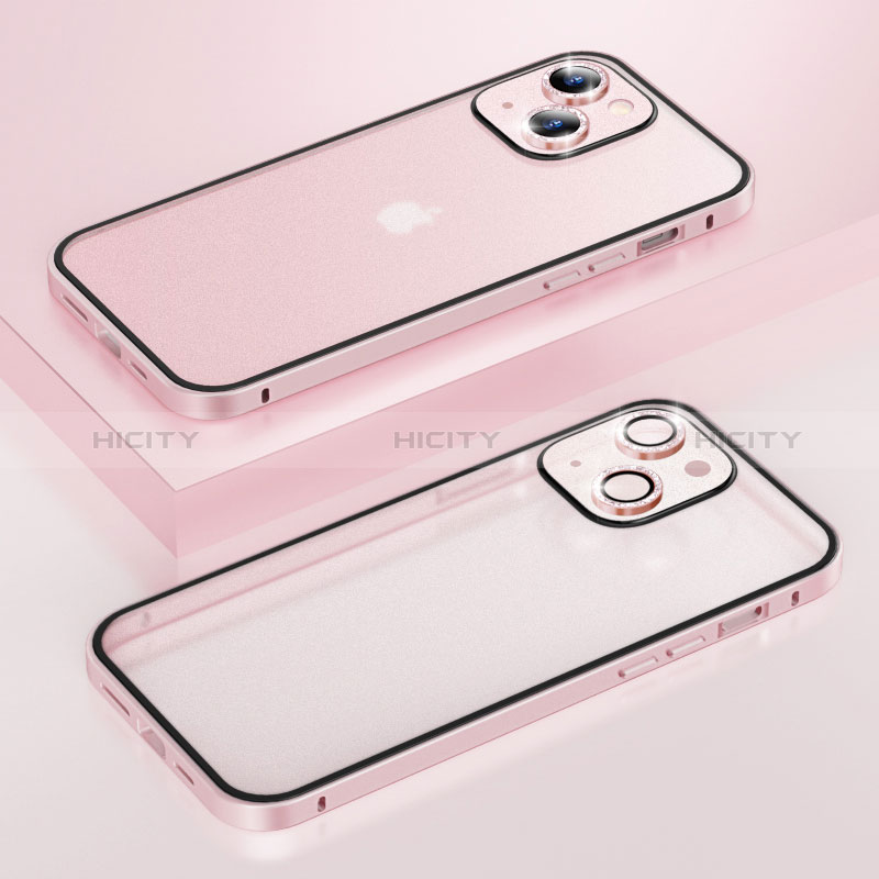 Coque Bumper Luxe Metal et Plastique Etui Housse Bling-Bling LF1 pour Apple iPhone 14 Plus Plus