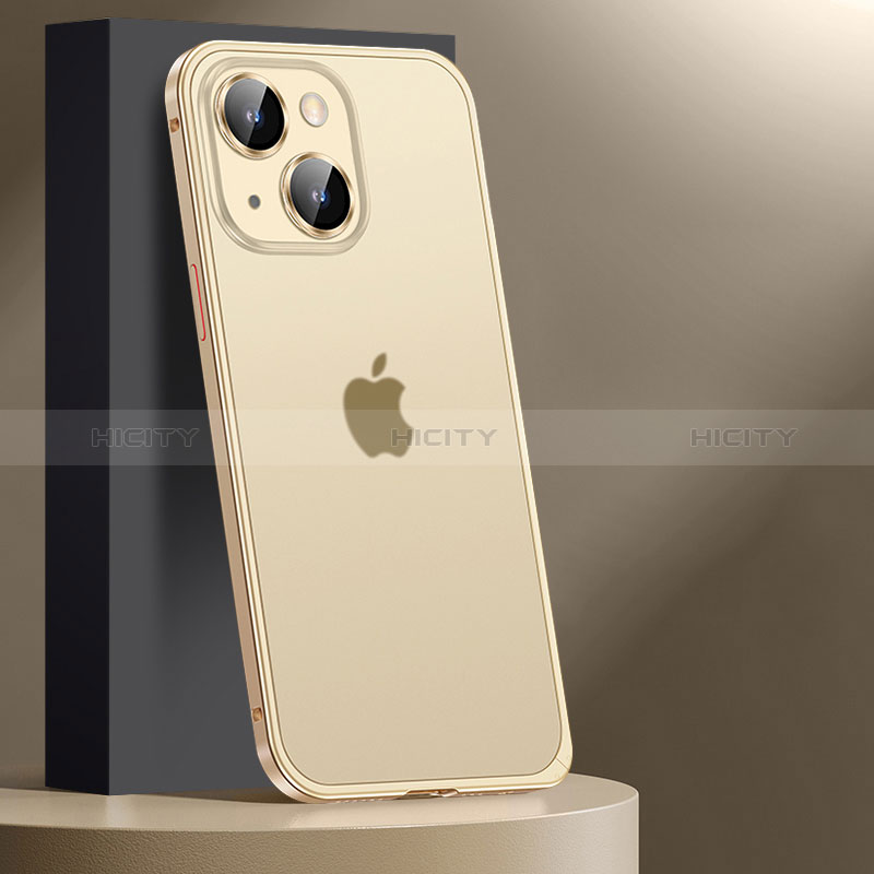Coque Bumper Luxe Metal et Plastique Etui Housse JL2 pour Apple iPhone 14 Plus Or Plus