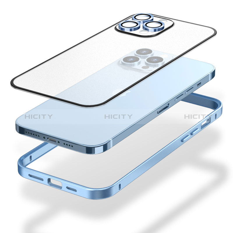 Coque Bumper Luxe Metal et Plastique Etui Housse LF3 pour Apple iPhone 14 Plus Plus
