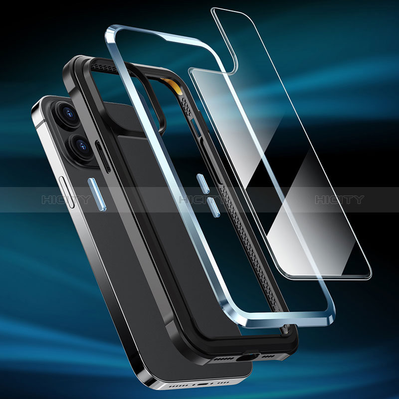 Coque Bumper Luxe Metal et Plastique Etui Housse LF6 pour Apple iPhone 14 Pro Plus