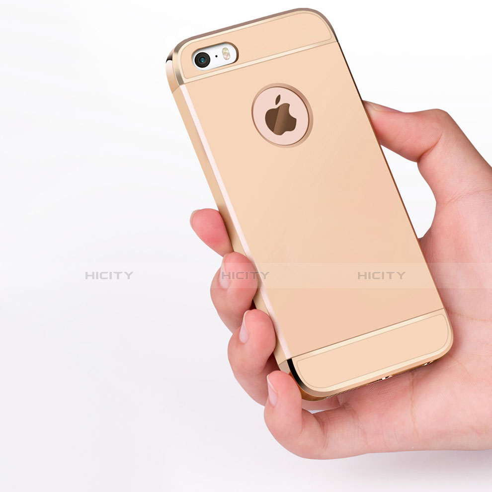 Coque Bumper Luxe Metal et Plastique Etui Housse M01 pour Apple iPhone 5 Plus