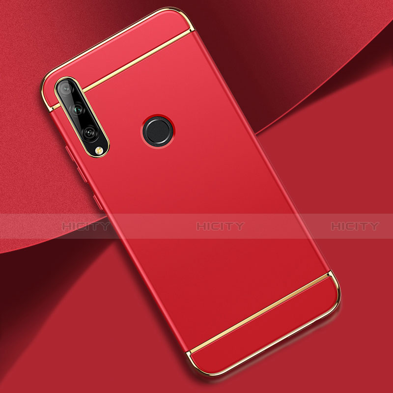 Coque Bumper Luxe Metal et Plastique Etui Housse M01 pour Huawei Enjoy 10 Plus Rouge Plus